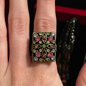 Colorful Matte Brass Ring